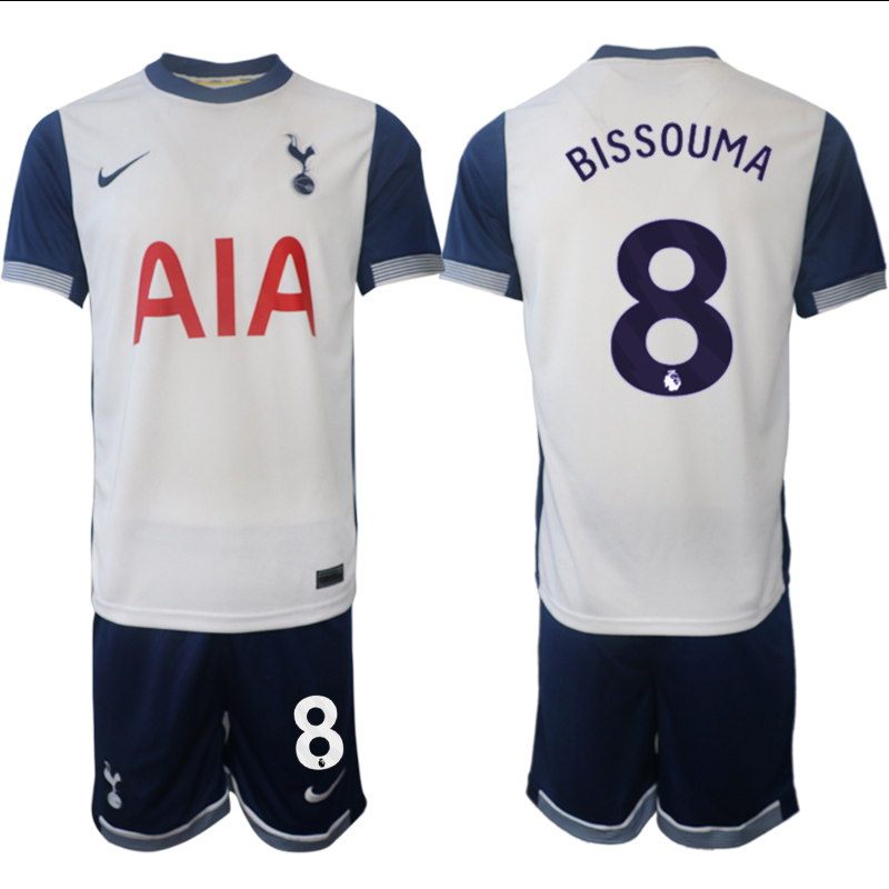 Men 2024-2025 Club Tottenham home White #8 Soccer Jersey->tottenham jersey->Soccer Club Jersey